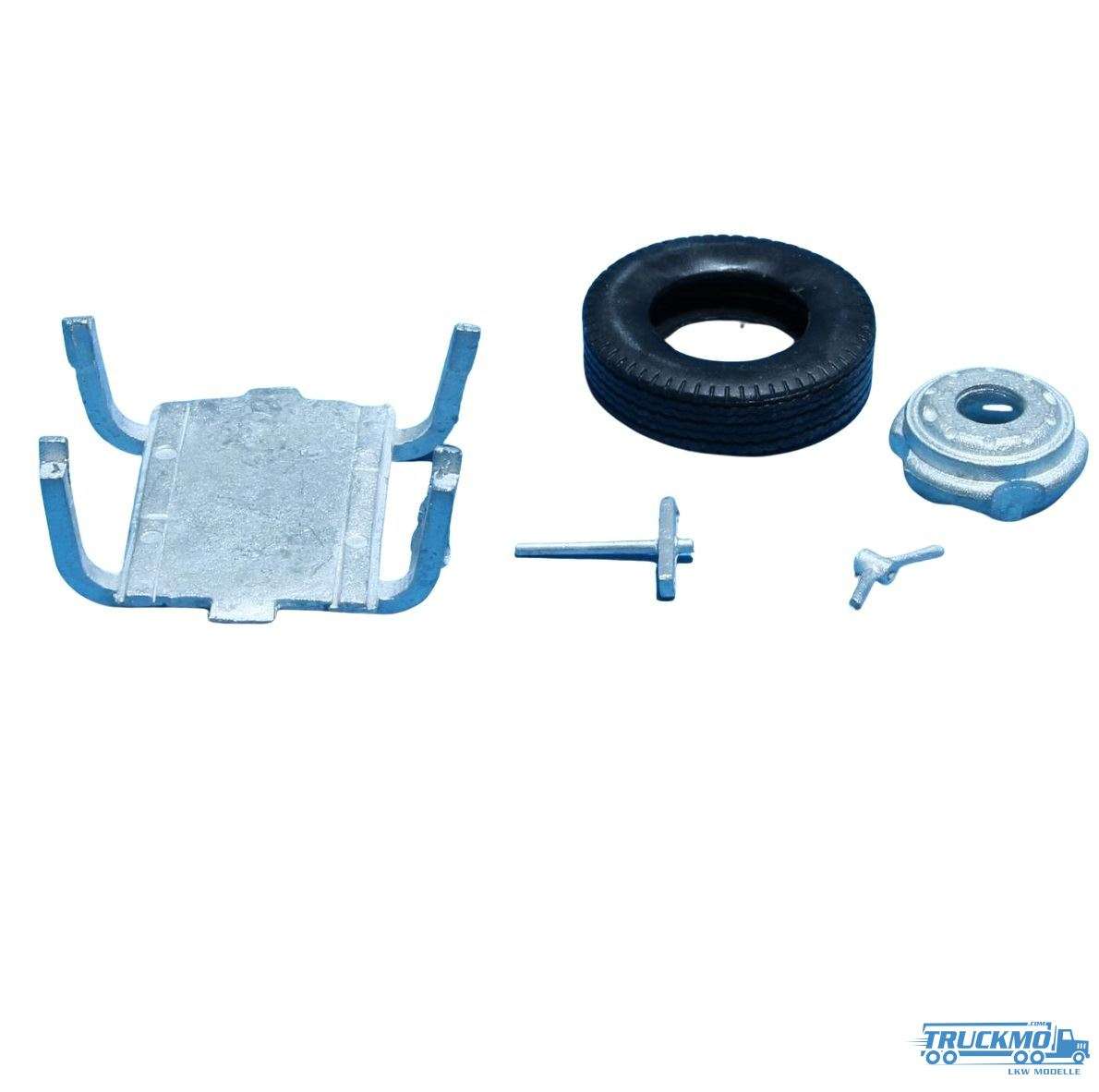 Tekno Parts spare wheel carrier including tire and rim connection 101-012 77275