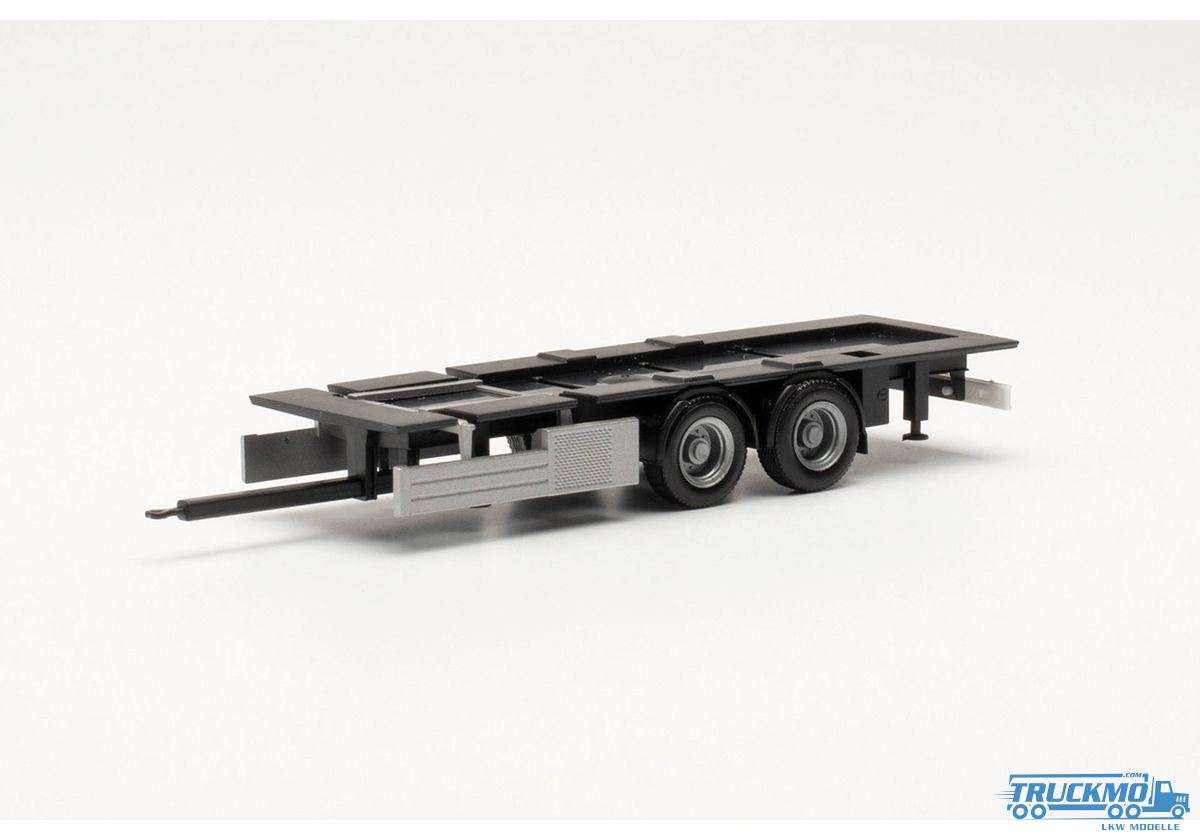 Herpa parts service tandem trailer chassis 7.82m 2 pieces 085526
