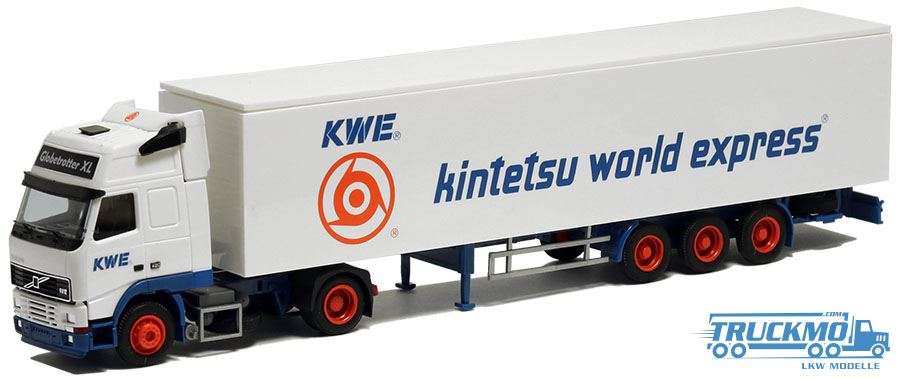 AWM KWE Kintetsu World Express Volvo Globetrotter FH Euro box trailer 75827