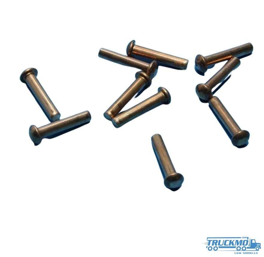 Tekno Parts rivet copper 2x10mm 10 pieces 007-004 80199