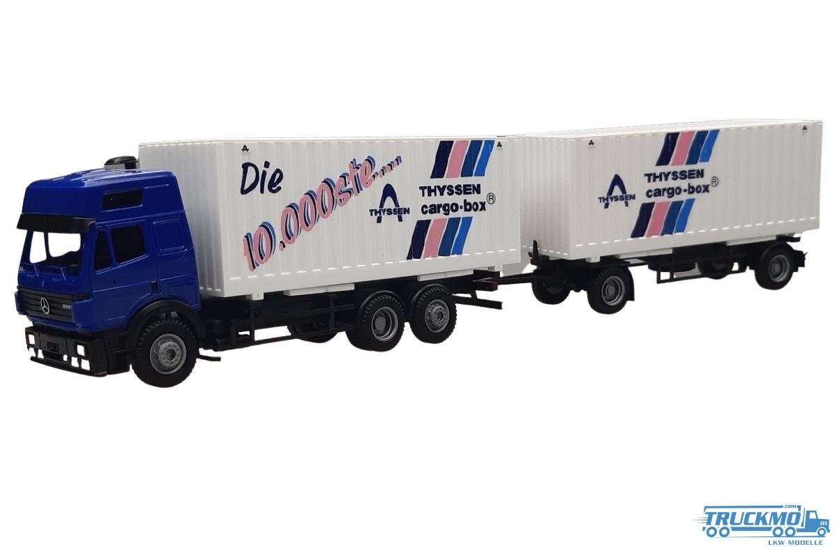 AWM Thyssen Mercedes Benz SK container box truck-trailer 75955