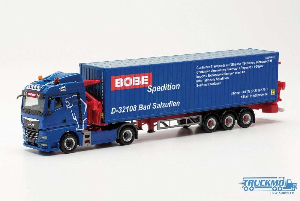 Herpa Bobe Spedition MAN TGX GM Container-Seitenlader 315432