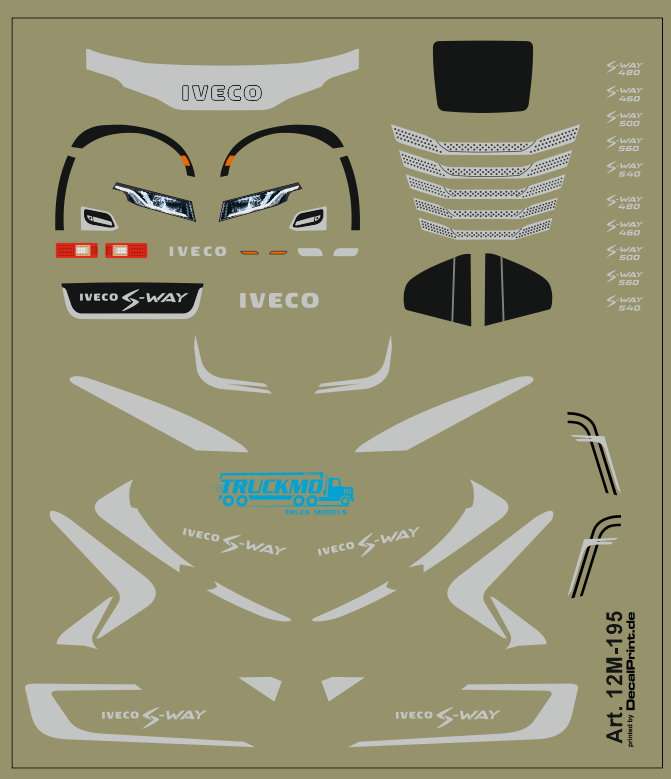 TRUCKMO Decal Iveco S-Way Dekor grau 12M-195