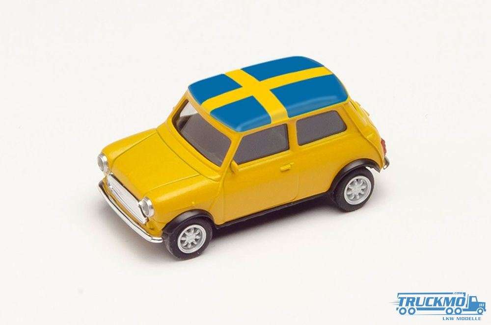 Herpa EM 2021 Sweden Mini Cooper 420723