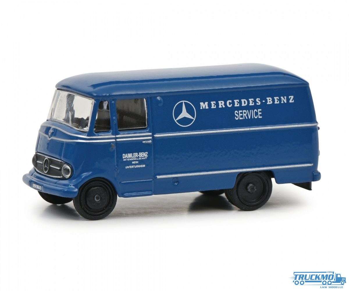 Schuco Mercedes Benz L 319 Kastenwagen blau 452661500