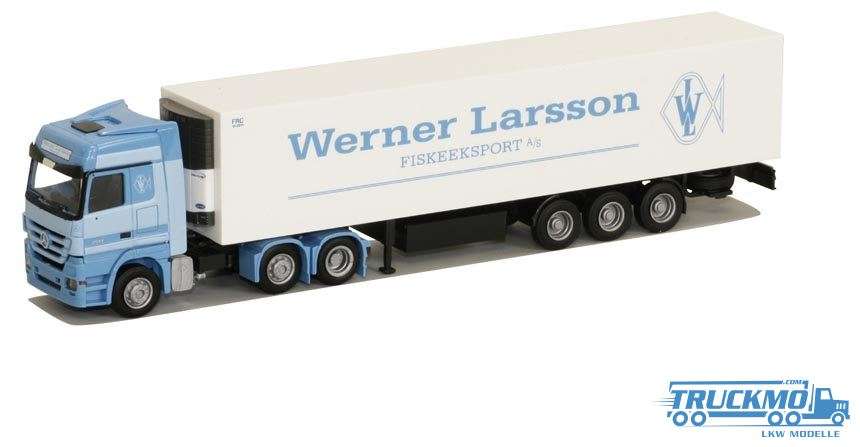 AWM Werner Larsson Mercedes Benz Actros MP3 LH reefer trailer 53521