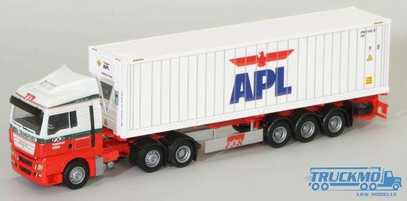 AWM F&amp;R APL MAN TGX XLX Aerop 40ft reefer trailer truck 8177.41