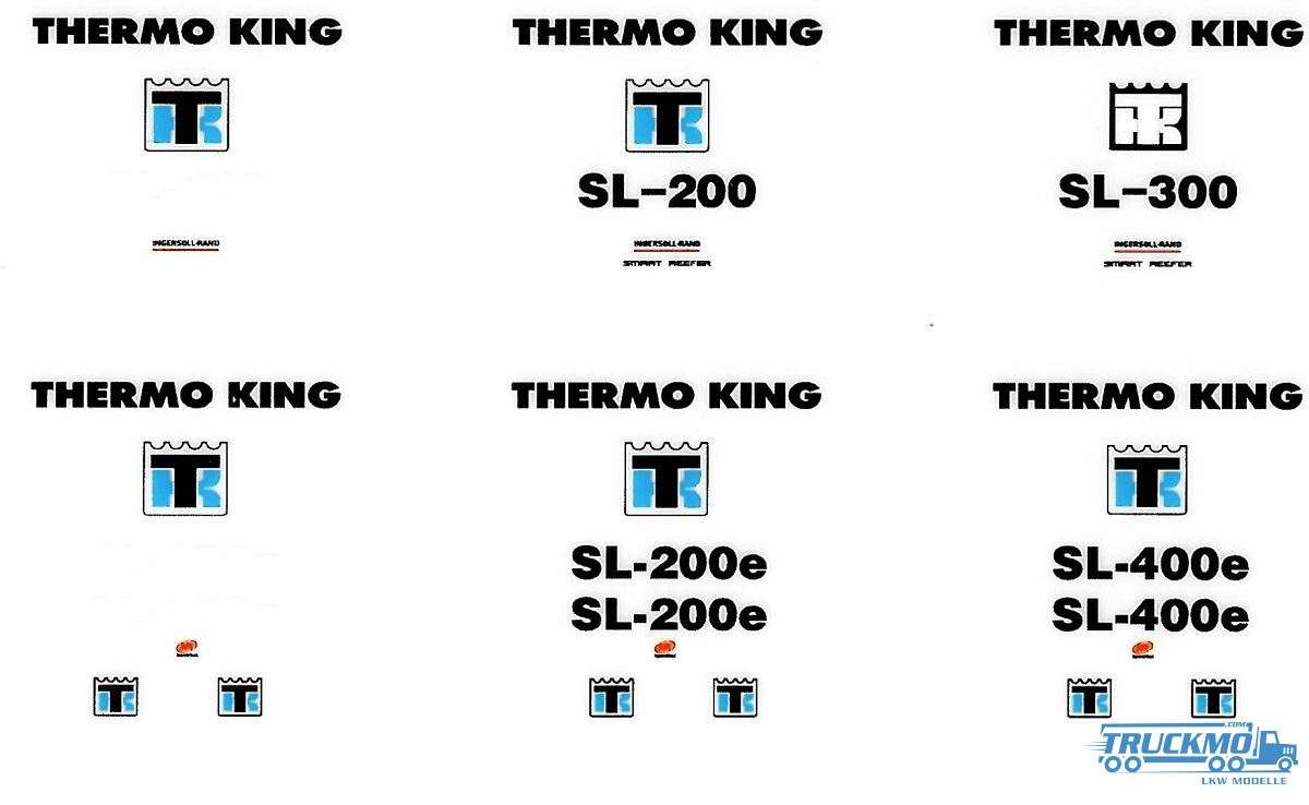 Tekno Decal Koelunit Type Bezeichnung Thermo King SL-400E 020-002 80414