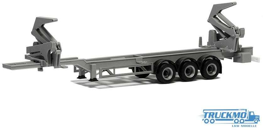 Herpa Hammar Container Side Loader Semi-trailer silver 480423