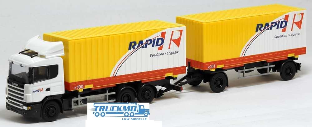 AWM Rapid Scania 4 Serie Wechselcontainerhängezug 75941