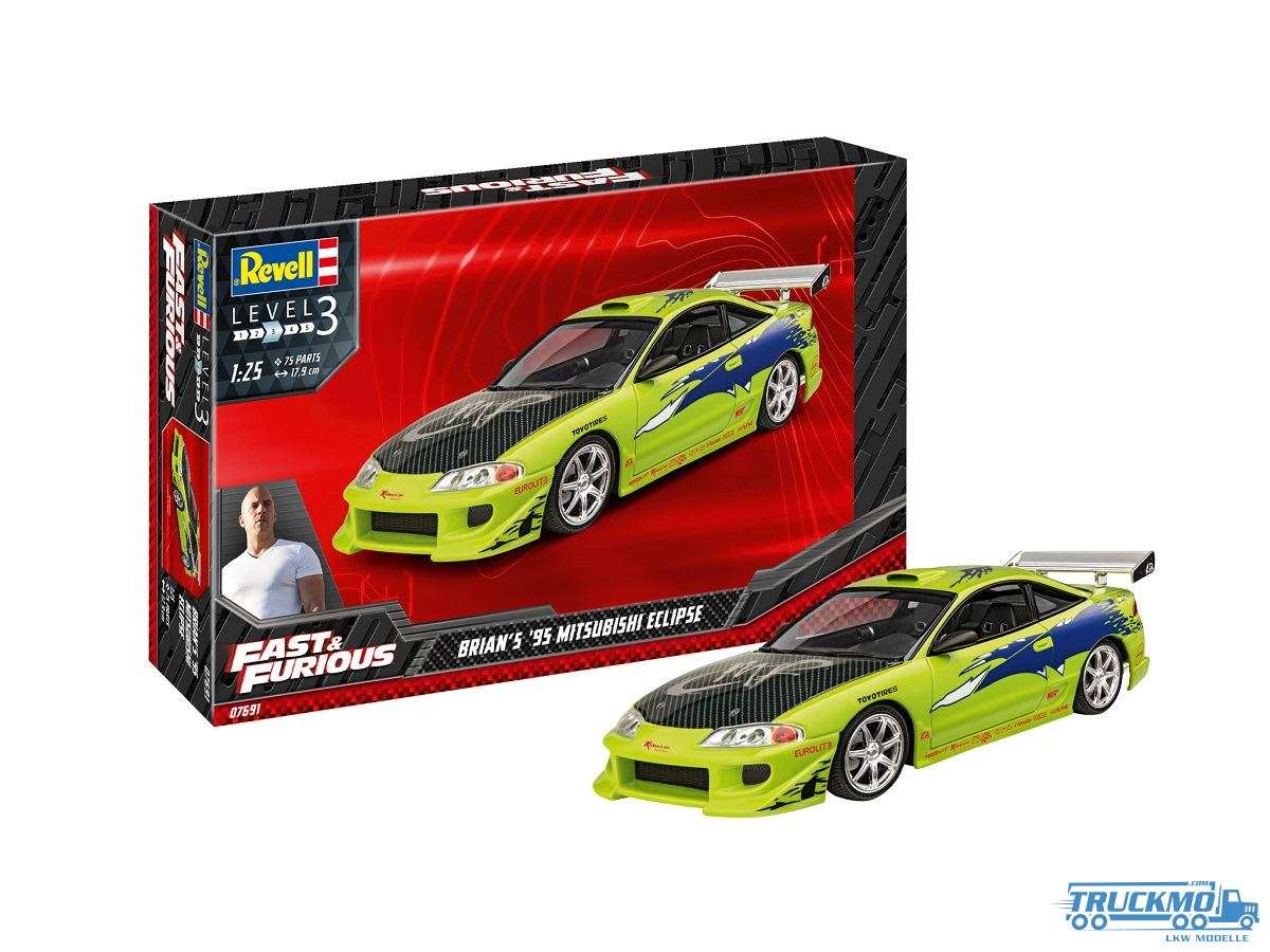 Revell Cars Fast &amp; Furious Brians 1995 Mitsubishi Eclipse 07691