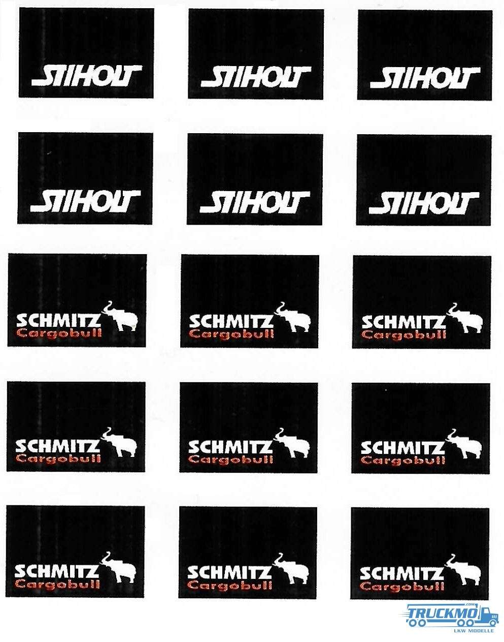 Tekno Decals Stickerset 17 Sihout und Schmitz 020-065 80476