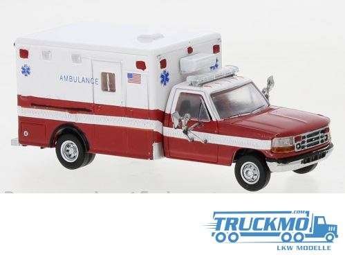 Brekina FDNY Ford F-350 Horton Ambulance 1997 weiß rot 870362