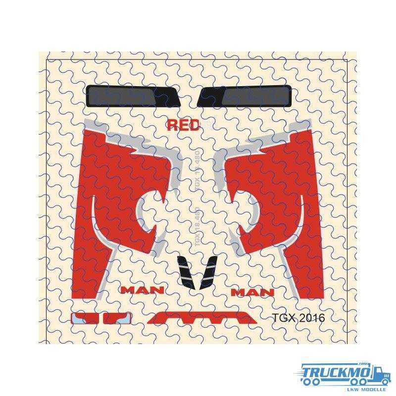 TRUCKMO Decal MAN Red Lion Edition Dekor 12D-0539
