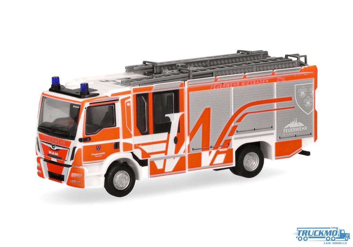 Herpa Feuerwehr Wiesbaden MAN TGM CC Ziegler Z-Cab 097581