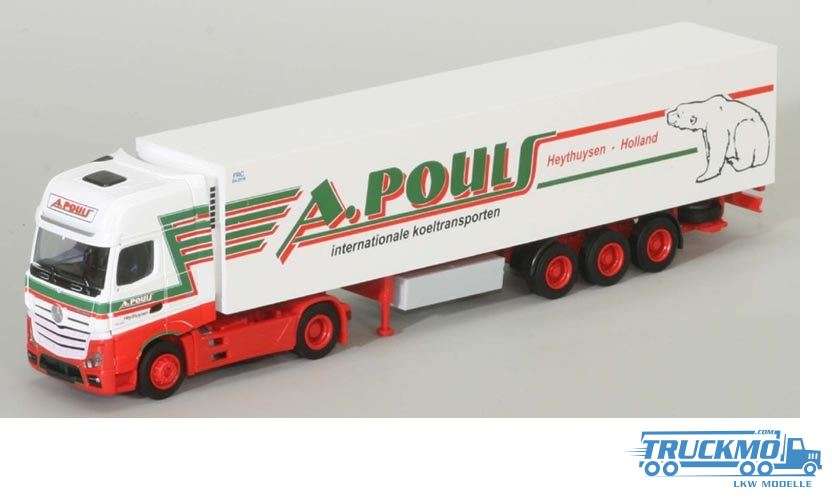 AWM Pouls Mercedes Benz Actros 2 Gigaspace reefer trailer 75017
