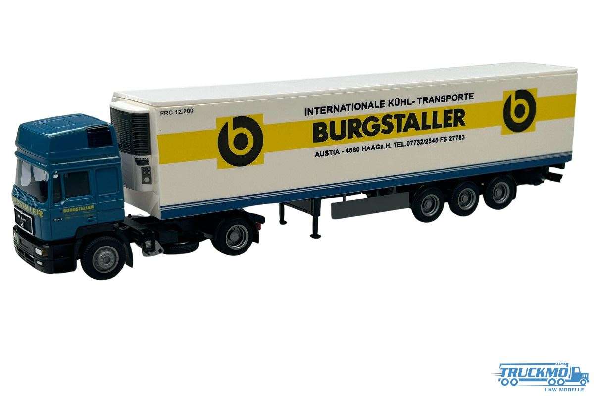 AWM Burgstaller MAN F2000 HD box semitrailer 54007