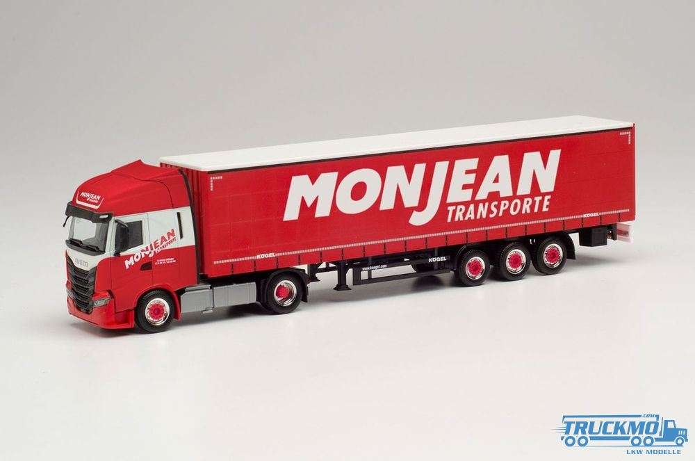 Herpa Monjean Iveco S Way curtain canvas semitrailer 314060