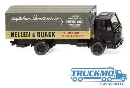 Wiking Nellen &amp; Quack England specialist from Niederrhein Mercedes Benz NG flatbed truck 043702
