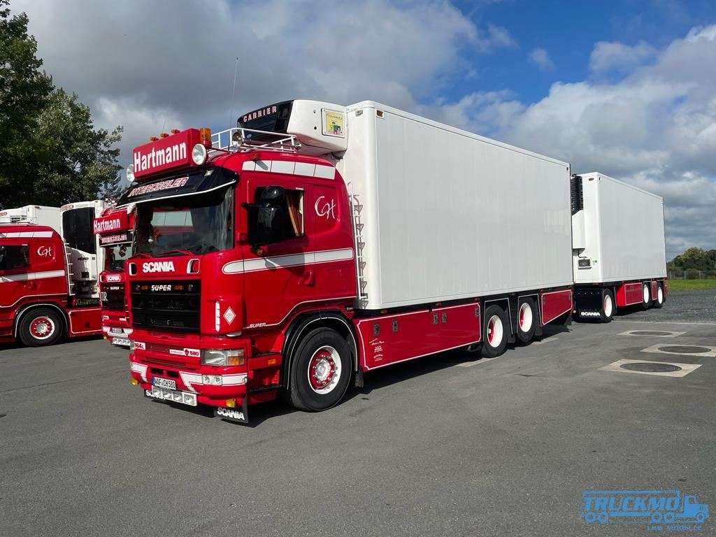 Tekno Hartmann Scania 4 Serie Reefer Truck-Trailer 85095