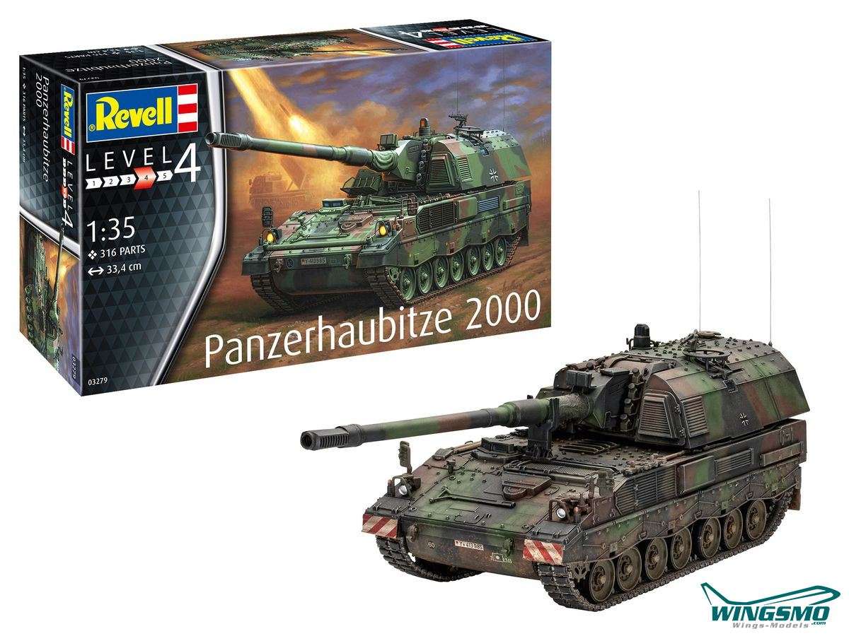 Revell military self-propelled howitzer 2000 1:35 03279