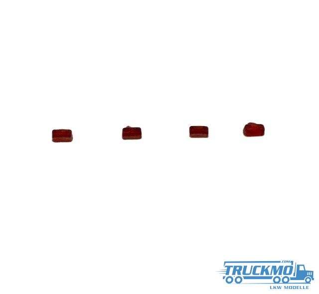 Tekno Parts lights rectangular red 4 pieces 82346