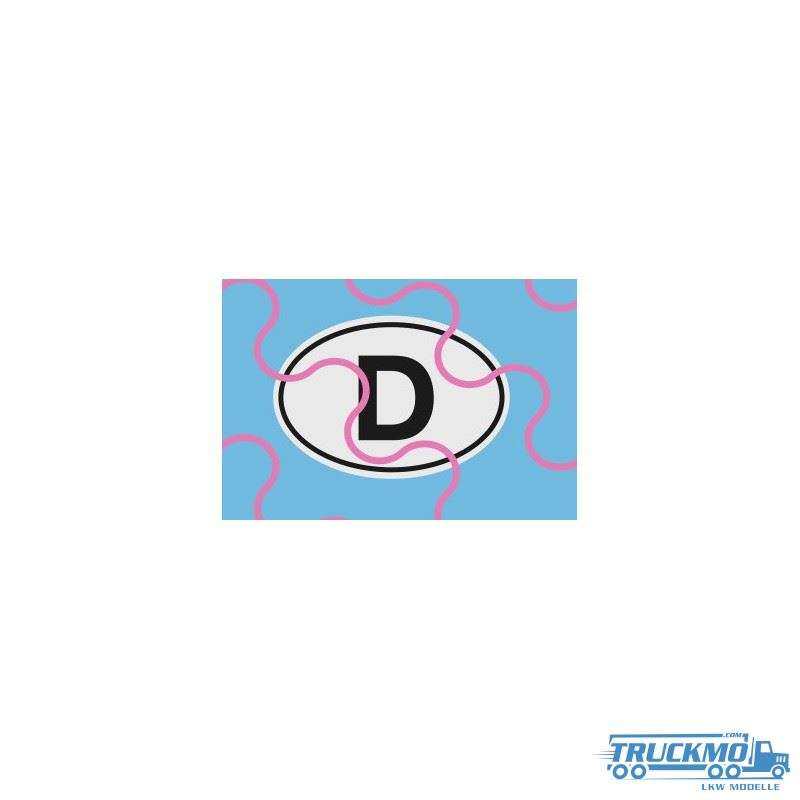 TRUCKMO Decal Country plate D 12D-0117