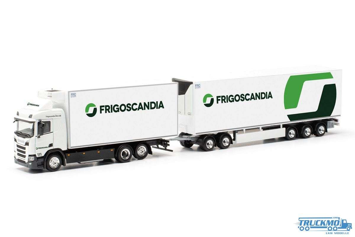 Herpa Frigoscandia Scania CR20ND reefer box swedish combi 317702