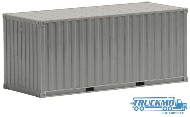 Herpa container ribbed gray 20ft 490045