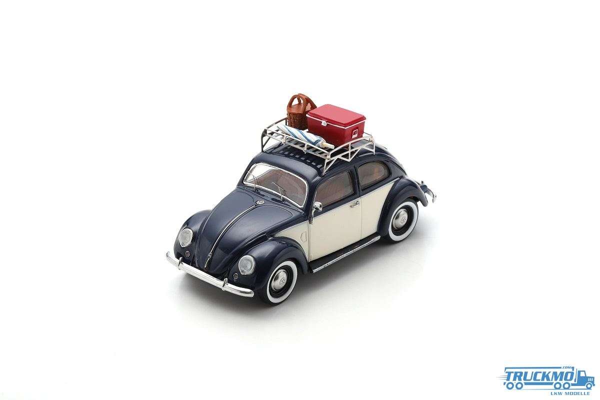 Schuco Volkswagen Beetle w. roof rack camping gear &quot;Summer Holidays&quot; 450728800
