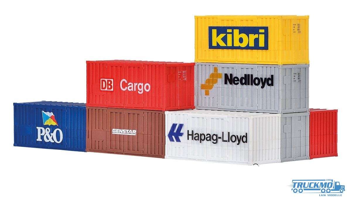 Kibri 20ft Container 8 pieces 10924