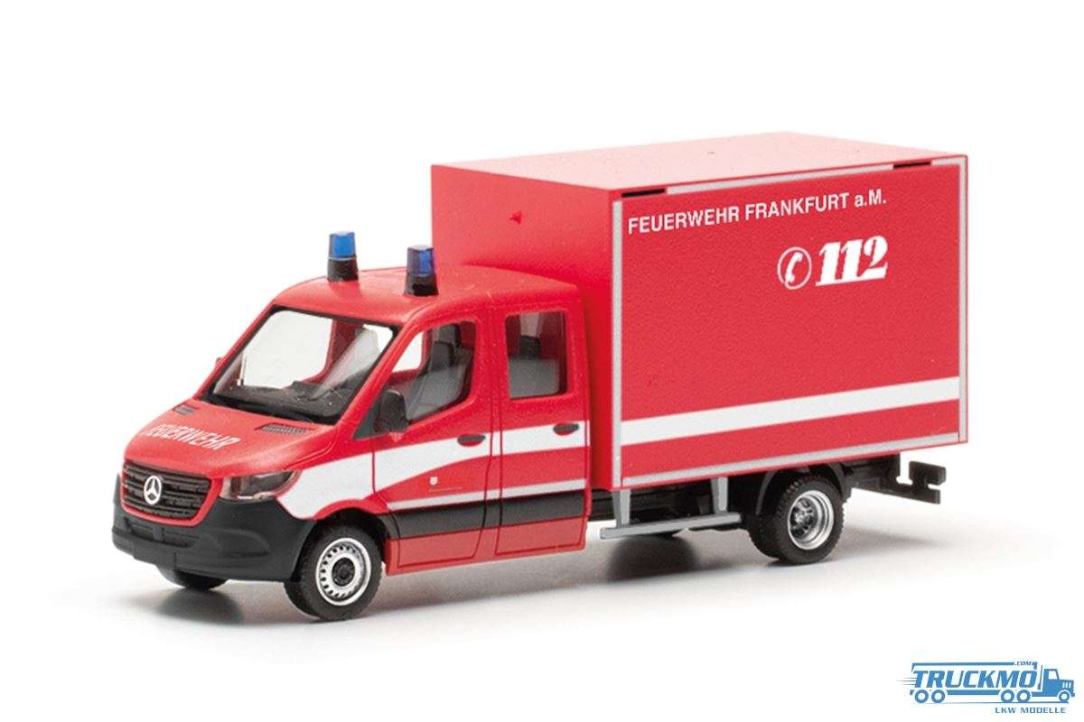 Herpa Feuerwehr Frankfurt am Main Mercedes Benz Sprinter 18 double cab box 097789