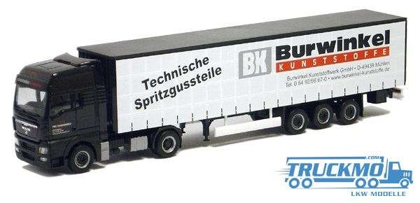 Herpa Schockemöhle Burwinkel MAN TGX XXL Curtain Tarpaulin Semitrailer 4606