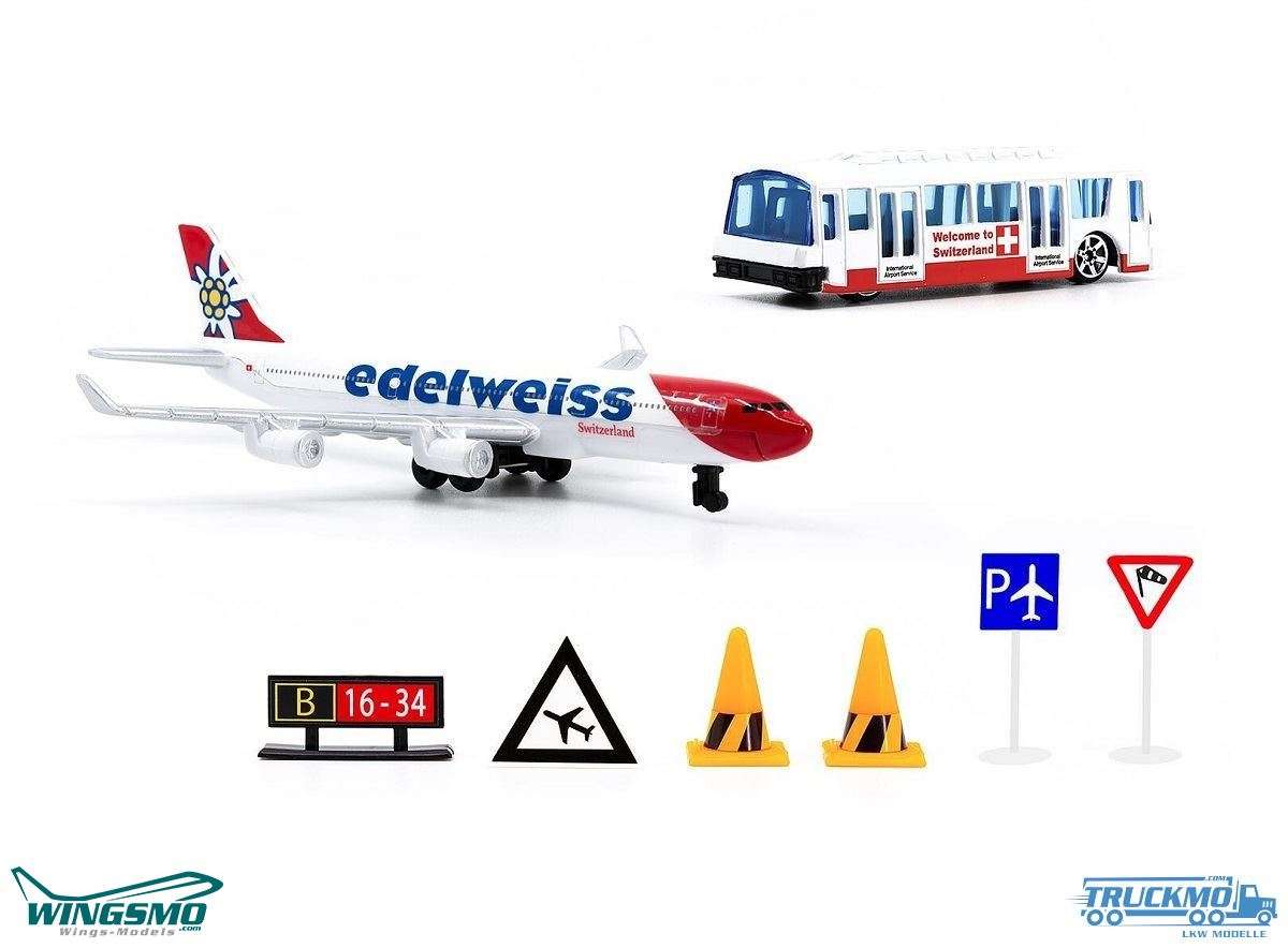 ACE Arwico Toy Flughafen Spielset Edelweiss 883202