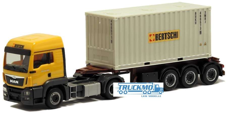 Herpa Bertschi MAN TGS LX 20ft Containerauflieger 5195