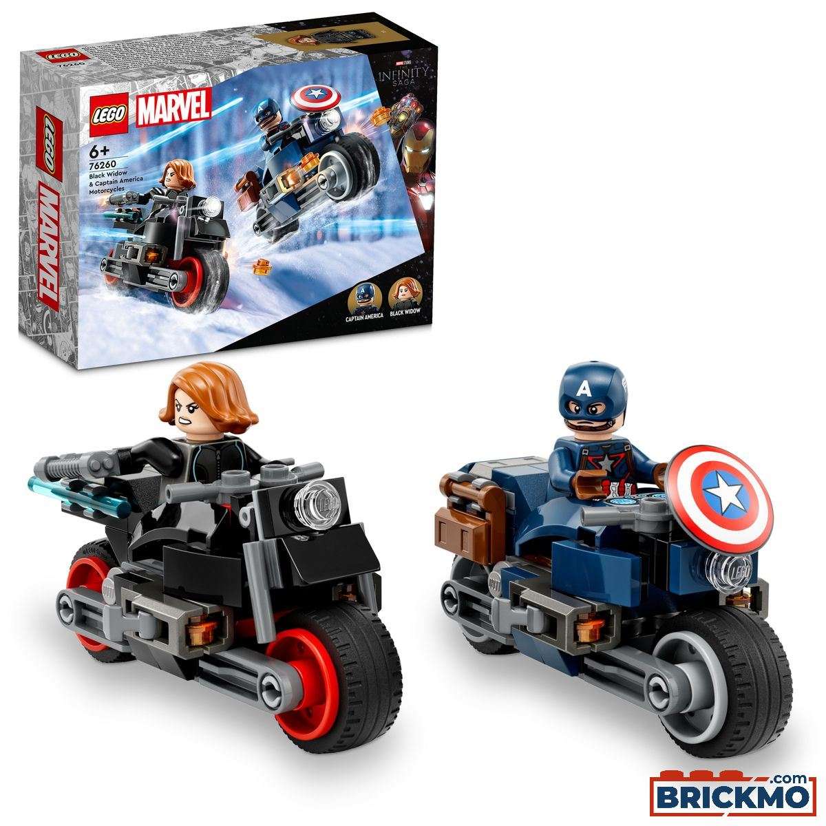 LEGO Marvel 76260 Black Widows &amp; Captain Americas Motorräder 76260