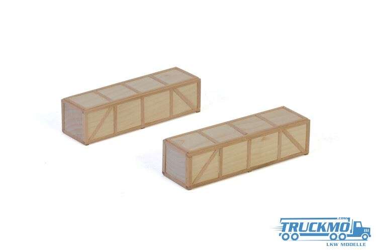 WSI wooden boxes 150x38x42mm 2 pieces 12-1043