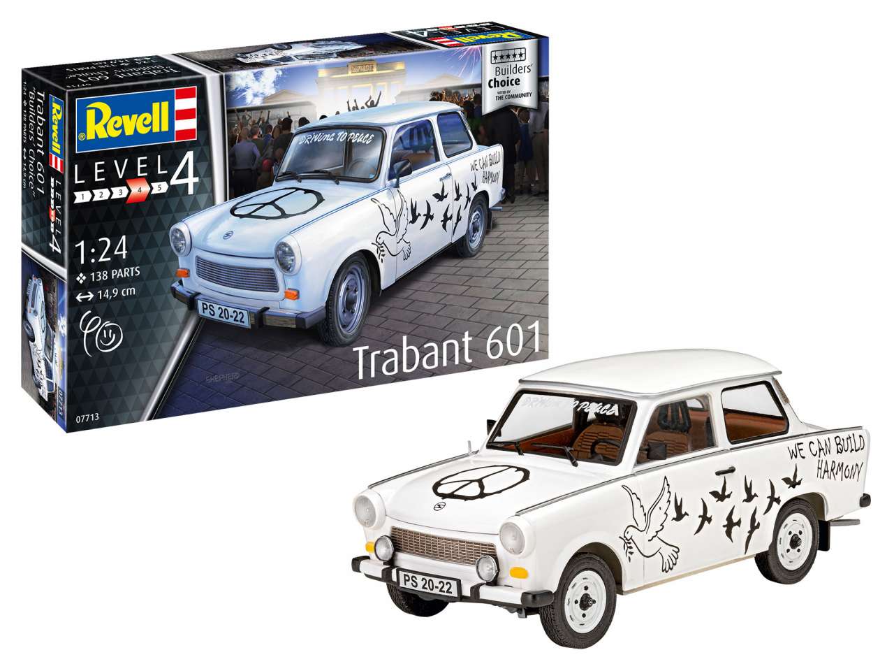 Revell Modellbausatz Trabant 601S Builder´s Choice 07713