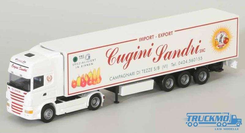AWM Sandri Scania 09 Topline Aerop refrigerated box semitrailer 74941