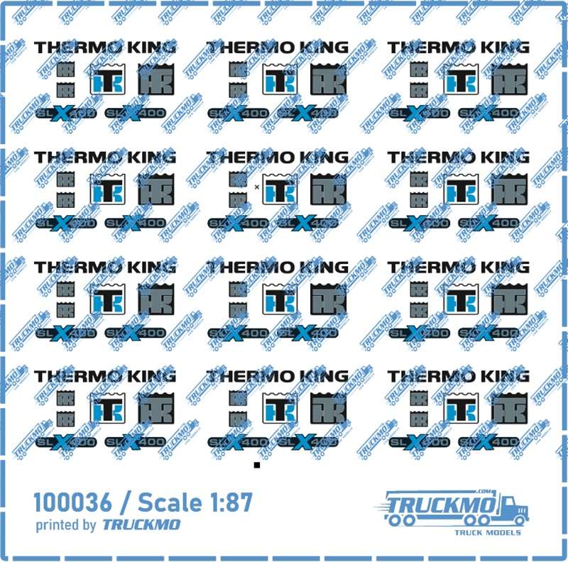 TRUCKMO Decals Logo Thermo King cooling unit 100036
