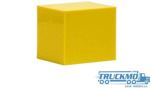 Herpa 10ft container case smooth wall yellow 490637