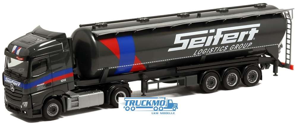 Herpa Seifert Logistics Group Mercedes Benz Actros StreamSpace silo trailer 5183