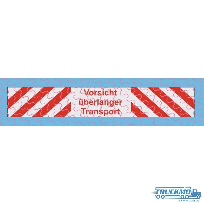TRUCKMO Decal Warn1 Splash guard flap material polystyrene 12D-0359