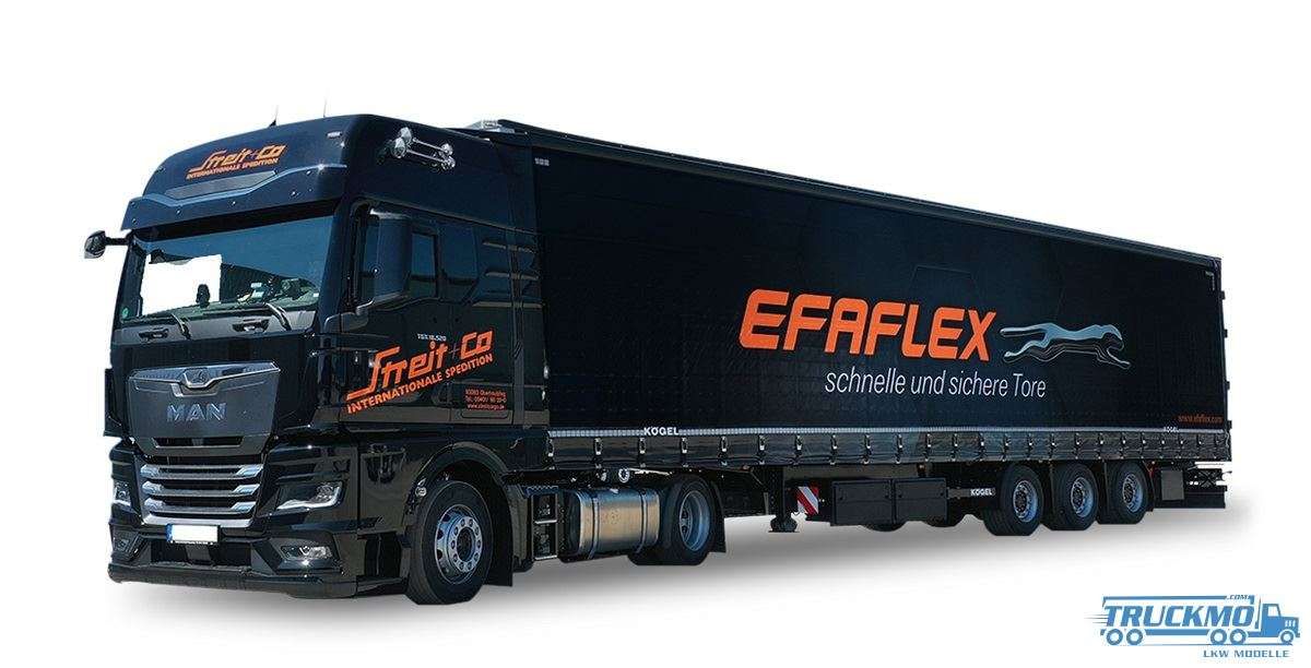 Herpa Streit &amp; Co / EFAFLEX MAN TGX GX lowliner semitrailer 957427