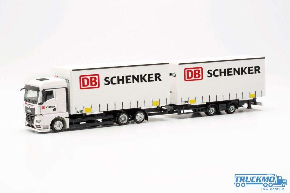 Herpa DB Schenker MAN TGX GM Volume Swap Tarpaulin Truck-Trailer 316040