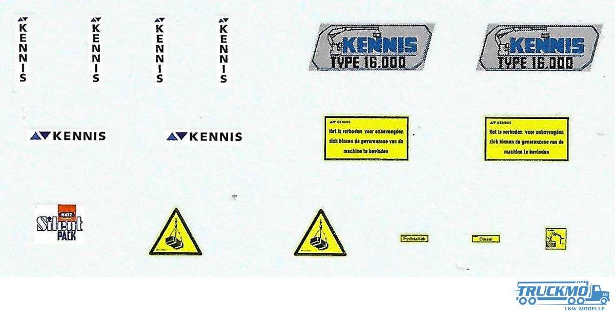 Tekno Decal Kennis Kran 1400-1600-R,30 020-096 80507