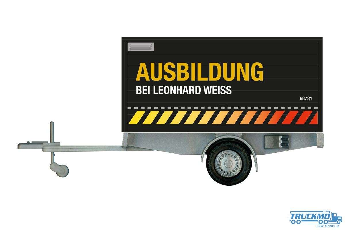 Herpa Leonhard Weiss Ausbildung training trailer 952392