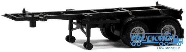 Herpa Container Chassis 20ft. Trailer schwarz 480003