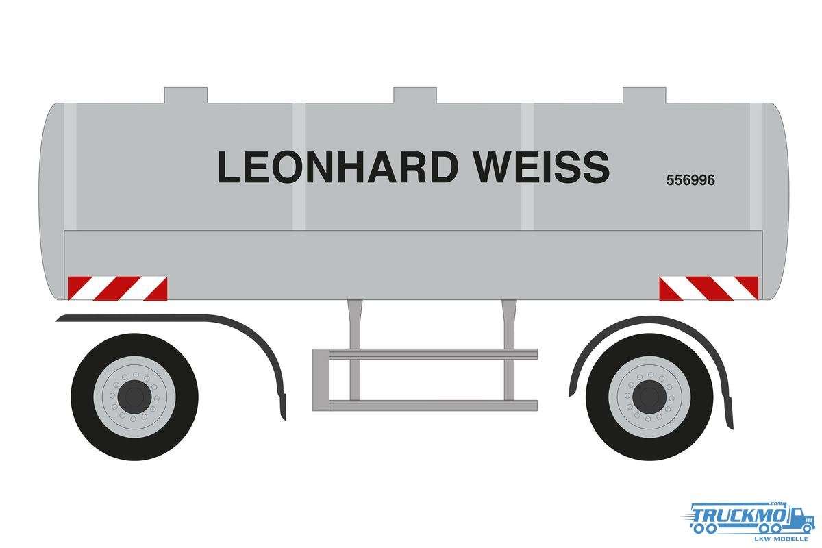 Herpa Leonhard Weiss Wassertransportanhänger 2achs 952422