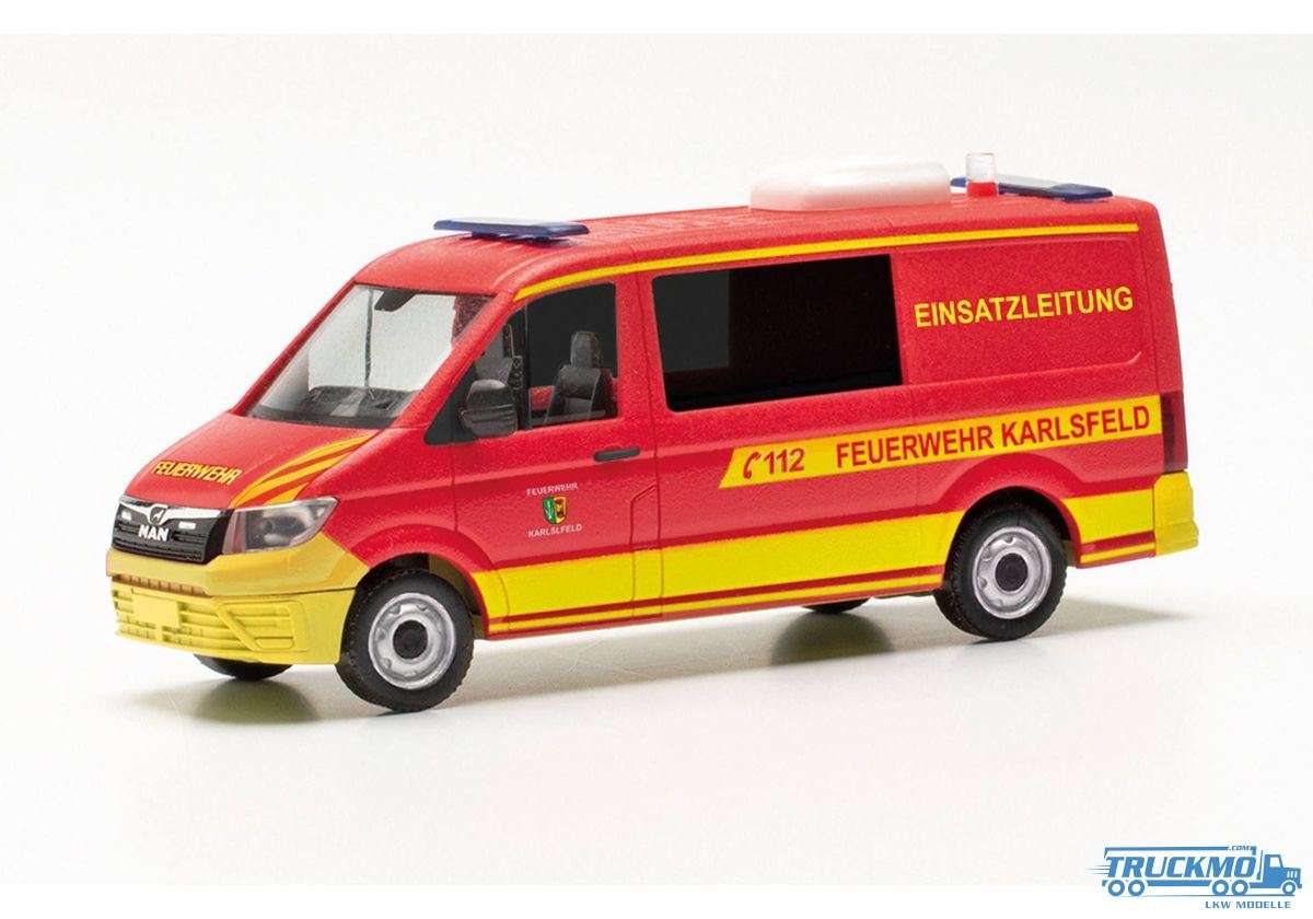 Herpa Feuerwehr Karlsfeld MAN TGE bus FD ELW 096904